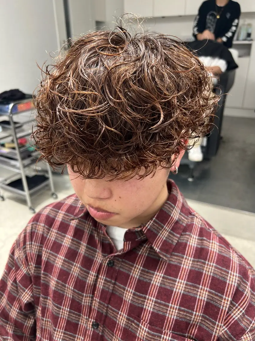 パーマ メンズ カット パーマ 後藤 拓未 fifth栄のヘアスタイル