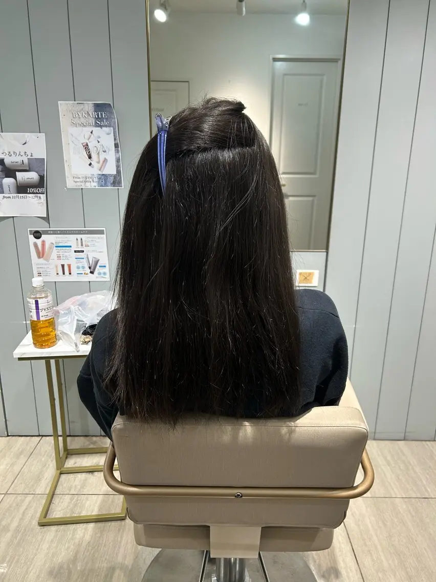 ロング カラー カット ヘアカラー 縮毛矯正 小澤 一稀のヘアスタイル