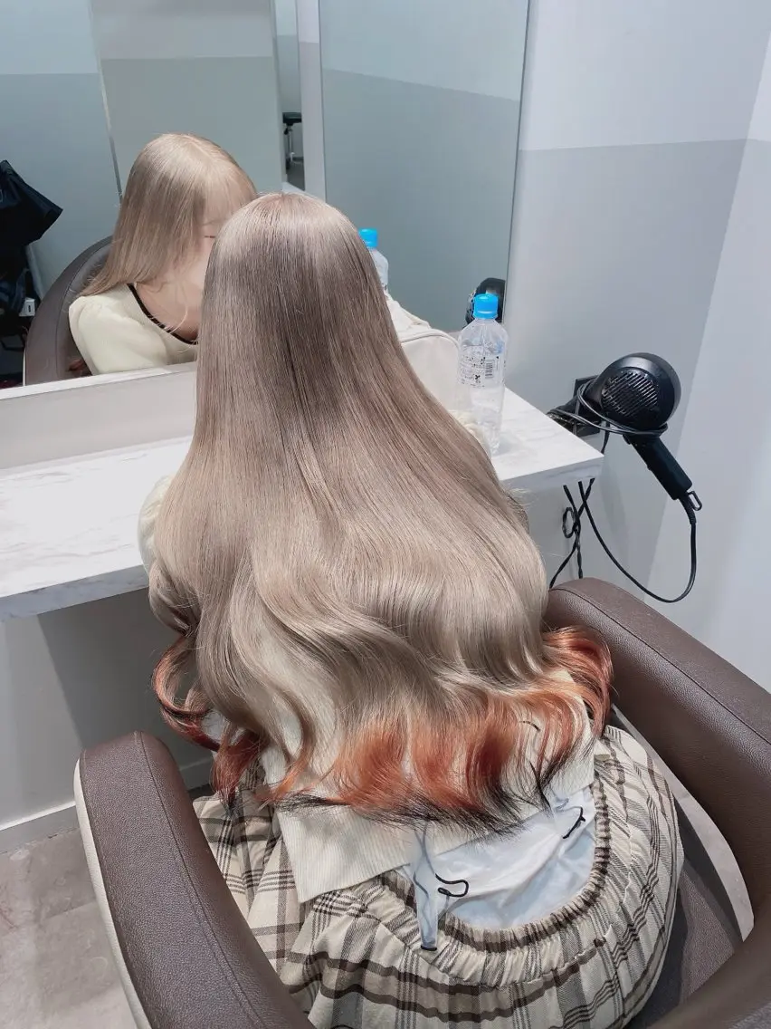 ロング カラー ヘアアレンジ メンズ キッズ ヘアカラー トリートメント ブリーチの髪様 MASATOのヘアスタイル