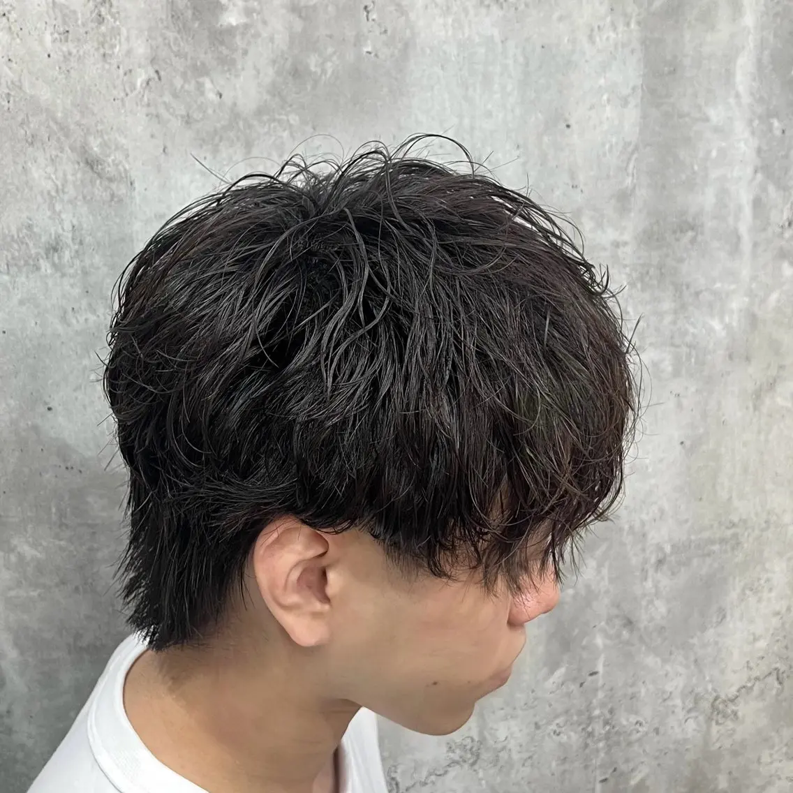 【メンズカットモデル】マッシュカット＋シャドウパーマ#カットモデル#シャドウパーマ#メンズ#パーマモデル#メンズパーマの写真