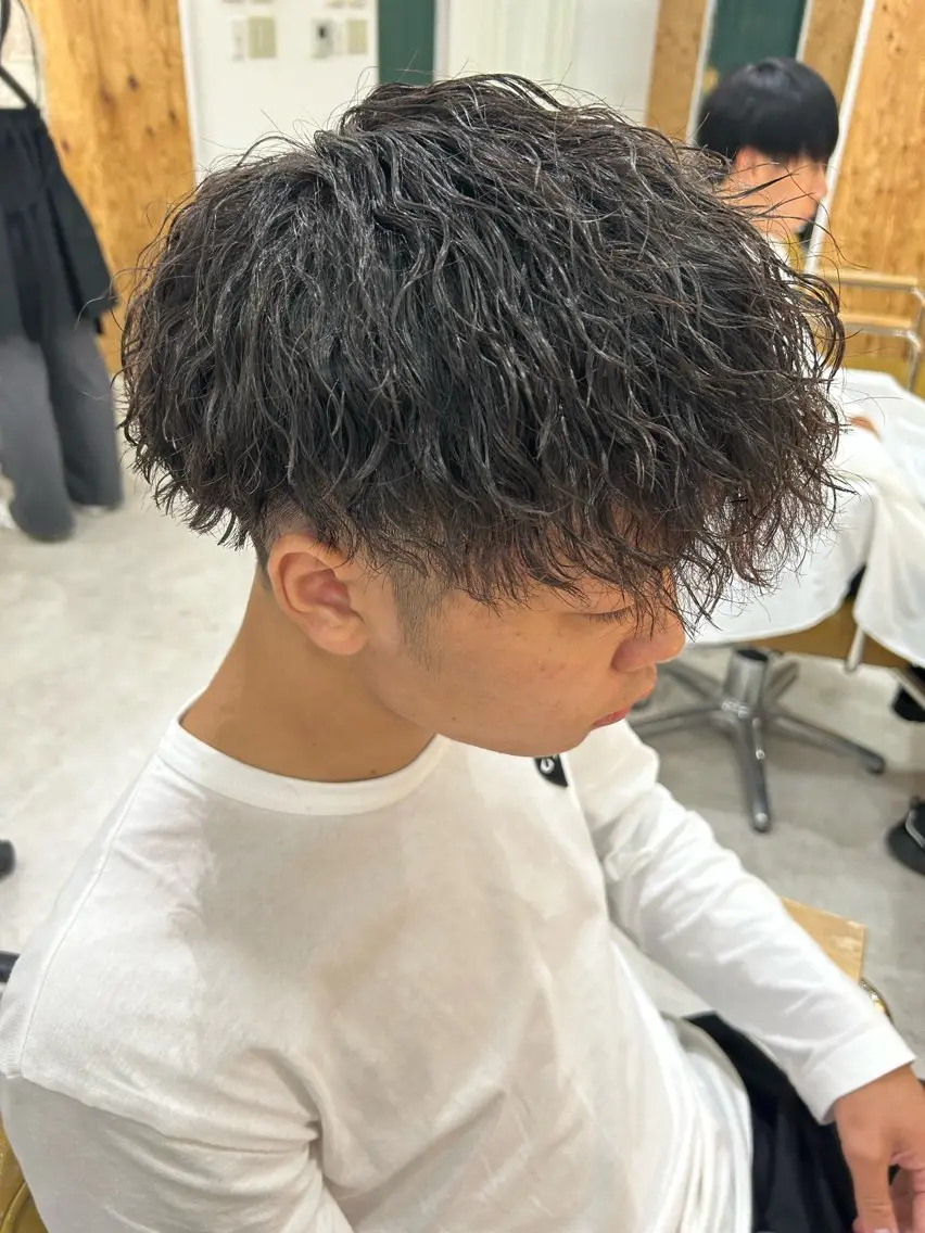 パーマ ヘアアレンジ メンズ カット パーマ 《海外ヘア特化》 早川 愛斗のヘアスタイル