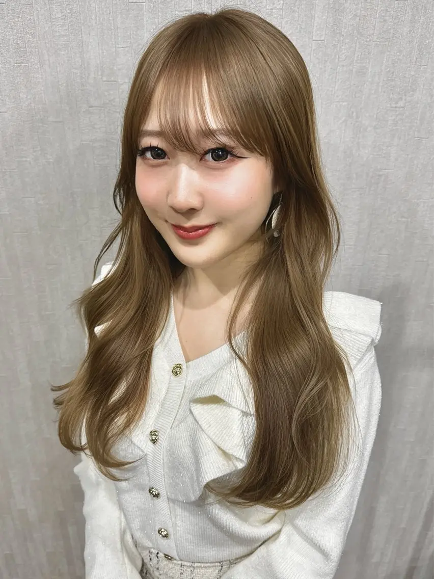 ロング カラー ブリーチ デザインカラー ロング カット ヘアカラー トリートメント 【髪質改善】 梅田　聡のヘアスタイル