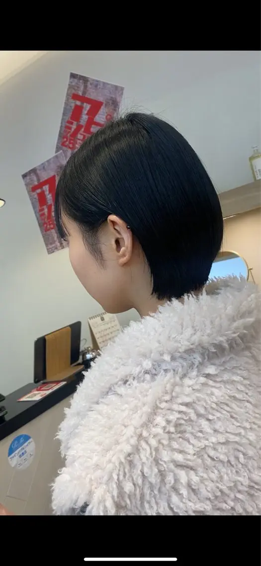 ショート カット コテ巻き風パーマ✨ かつみのヘアスタイル