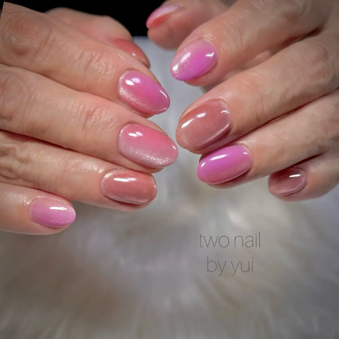 ネイル アートネイル マグネットネイル ネイルチップ ホワイト ハンドネイル two nailのネイルデザイン