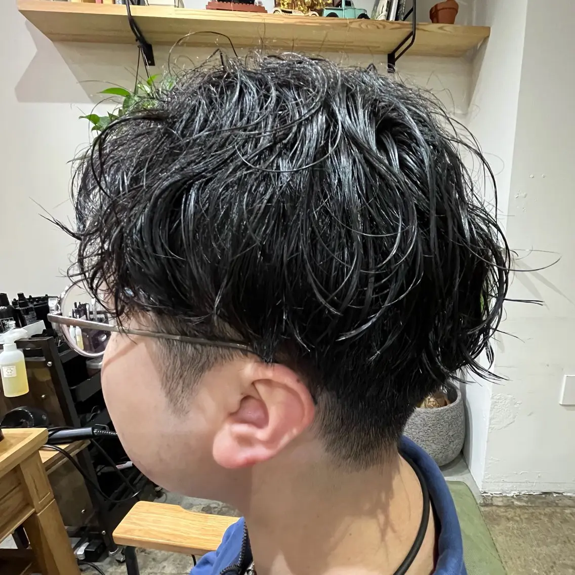 パーマ メンズ カット パーマ ヘアセット 新宿メンズカット/ パーマ/岩田進一のヘアスタイル