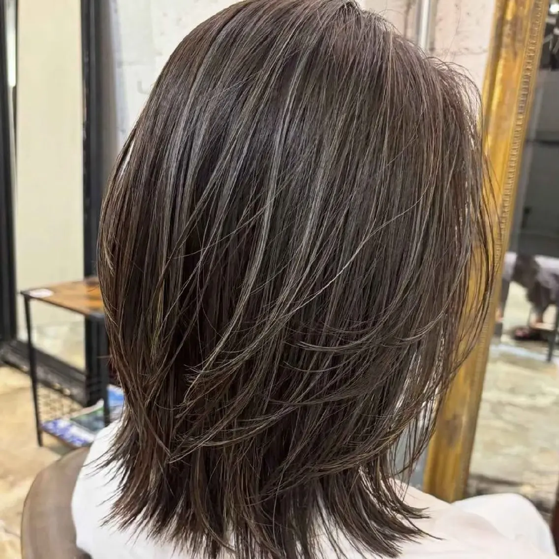 カラー ミディアム 縮毛矯正/ワンカラー モデル募集🫧田村のヘアスタイル