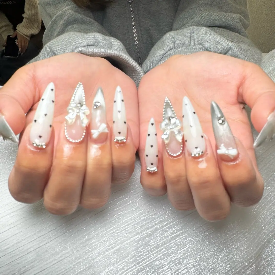 ネイル 長さ出し ジェルネイル オフィスネイル ワンカラーネイル パラジェル ハンドネイル KITTY nailsのネイルデザイン