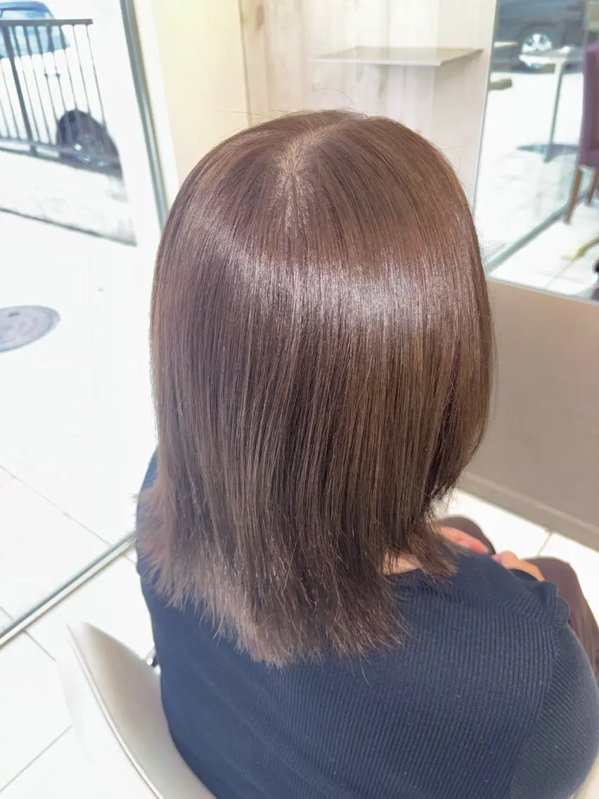 カラー ヘアカラー トリートメント 🌟美髪縮毛矯正🌟 吉田早弥のヘアスタイル