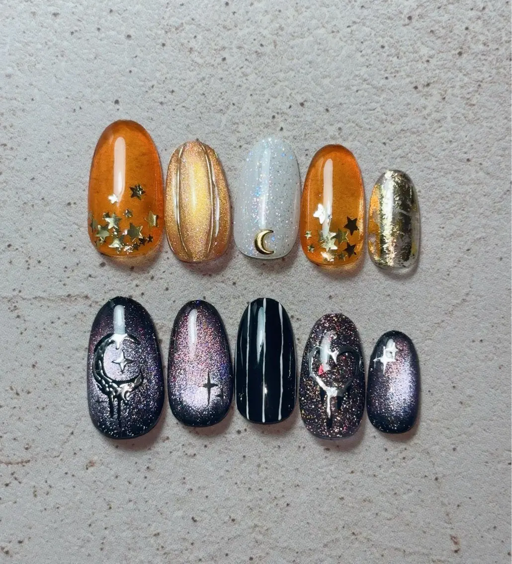 ネイル ハロウィン ella nail AIのネイルデザイン