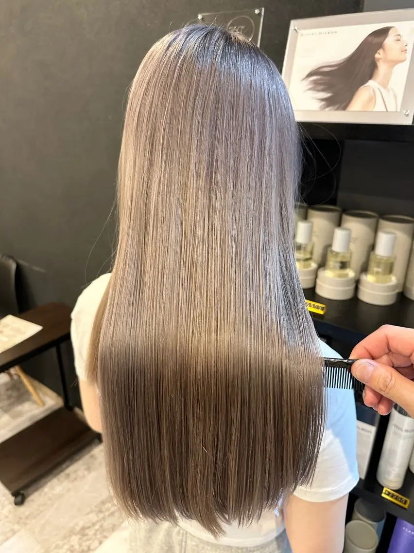 ロング カラー カット ヘアカラー トリートメント 髪質改善特化【荻窪】 RYOTOのヘアスタイル