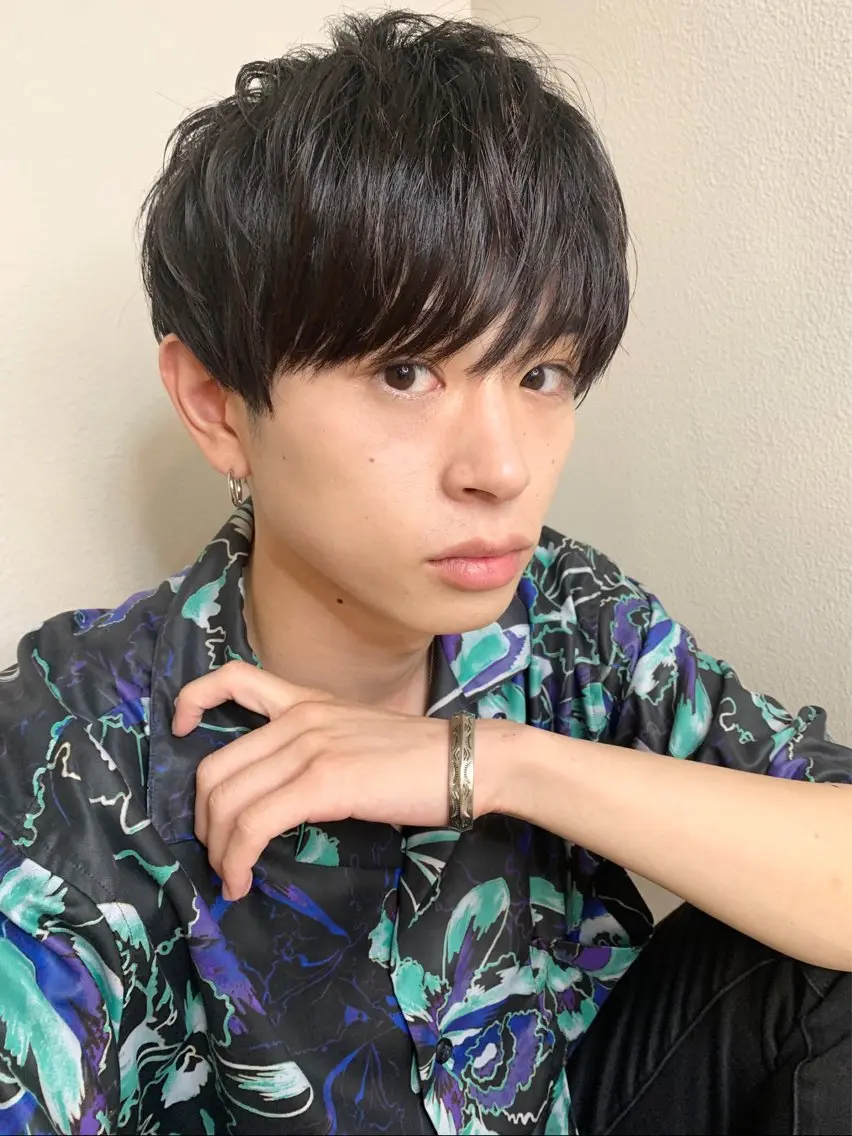 メンズ マッシュ 縮毛矯正練習 モデル募集✨️NOAのヘアスタイル