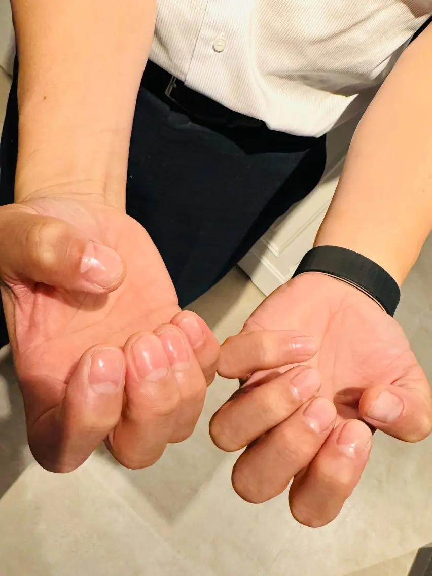 メンズ ネイル ビジネス クリアネイル ジェルネイル メンズネイル stanlyのネイルデザイン