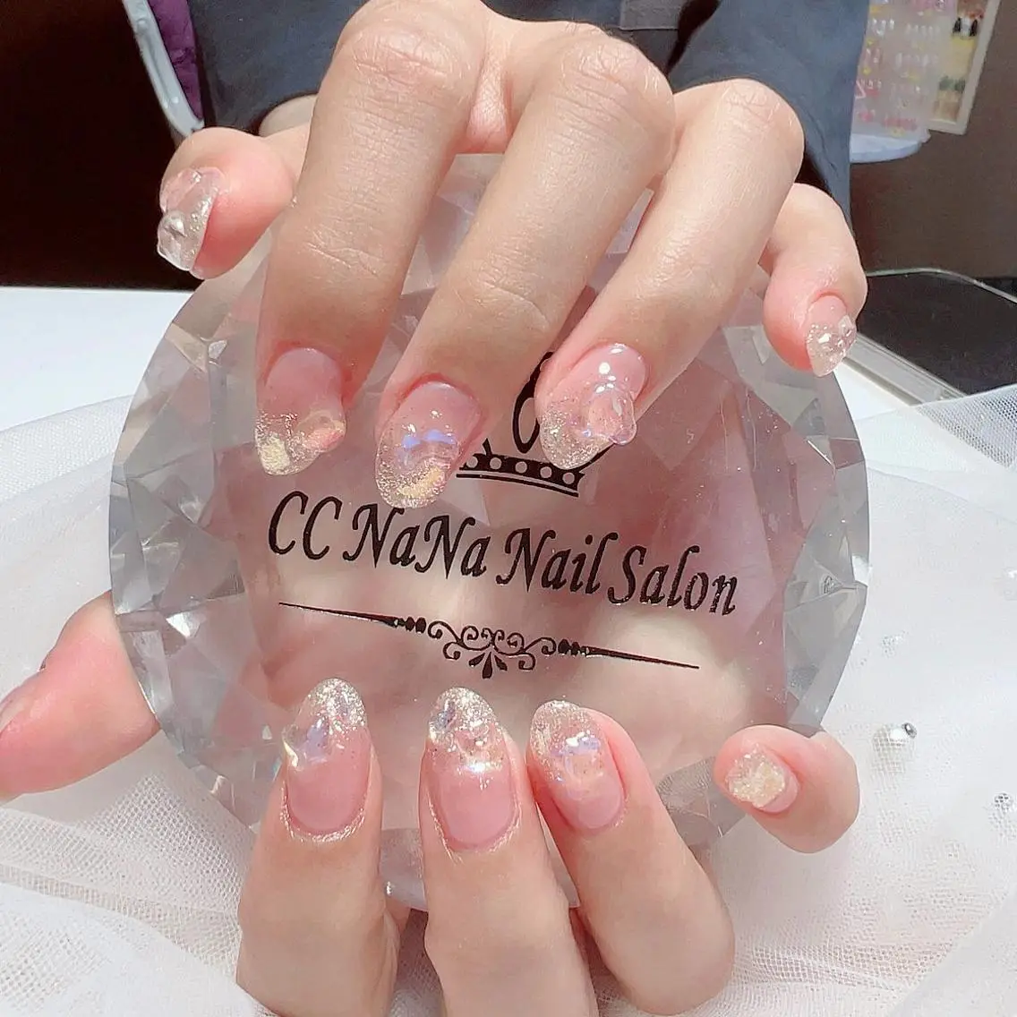 ネイル ワンホンネイル ハンドネイル 💎CC・NaNa 韓国風ネイル🌙Cのネイルデザイン