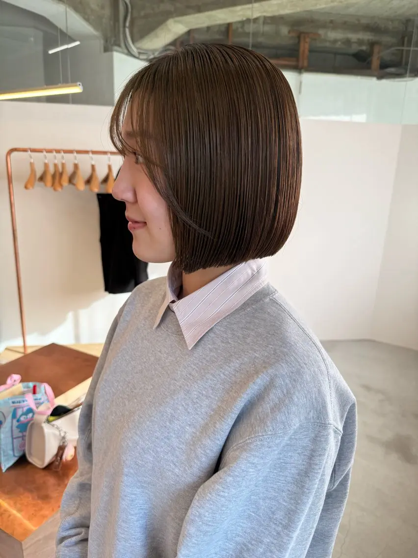 ショート カラー ヘアカラー かえで👗 レイヤー/ボブのヘアスタイル