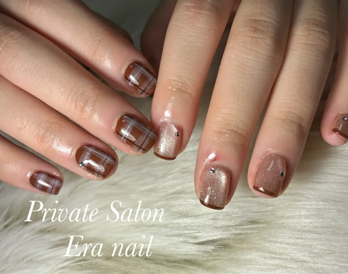 ネイル マグネットネイル ハンドネイル Era nailのネイルデザイン