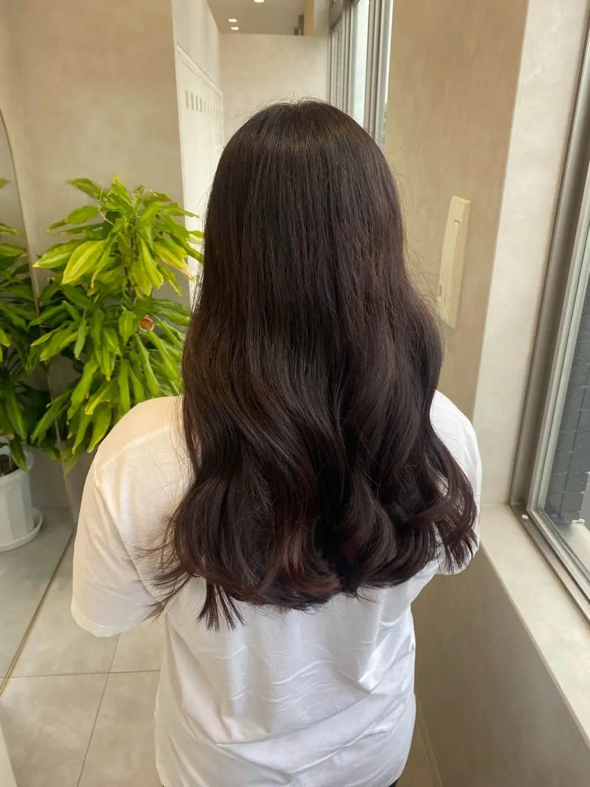 ロング カラー ラベンダーカラー ピンクカラー ピンクラベンダー カット ヘアカラー 韓国ヘア・カラー 🩵SHIZUKUのヘアスタイル