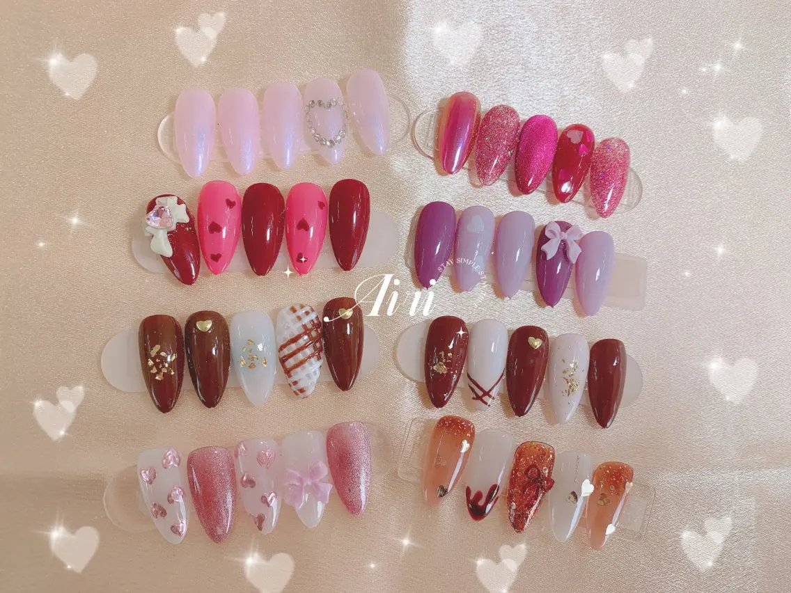 ネイル ハンドネイル ネイルサロンAiri 長さ出し·シンプルのネイルデザイン