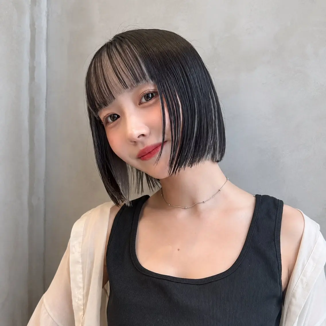 ミディアム カラー カット ヘアカラー トリートメント 🩷小川大輔🩷 ボブ/インナーカラーのヘアスタイル