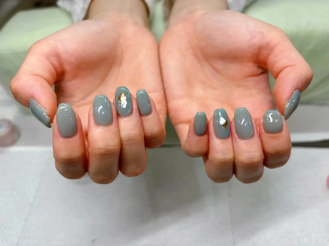 ネイル ブルー Lani🌈Nail Konatsuのネイルデザイン