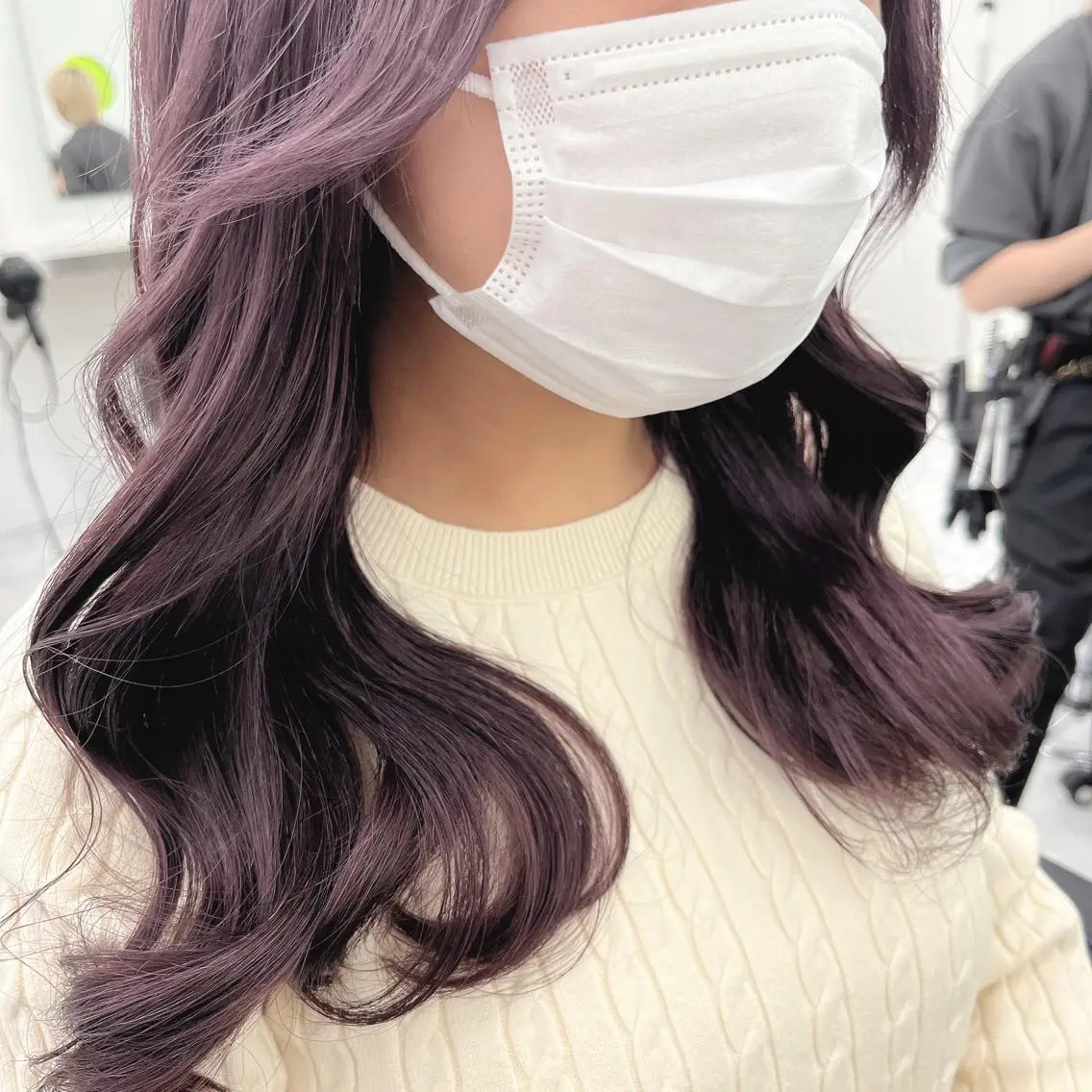 ロング ヘアカラー トリートメント 🍒韓国暖色ヘア NO.1🍒🪽のヘアスタイル