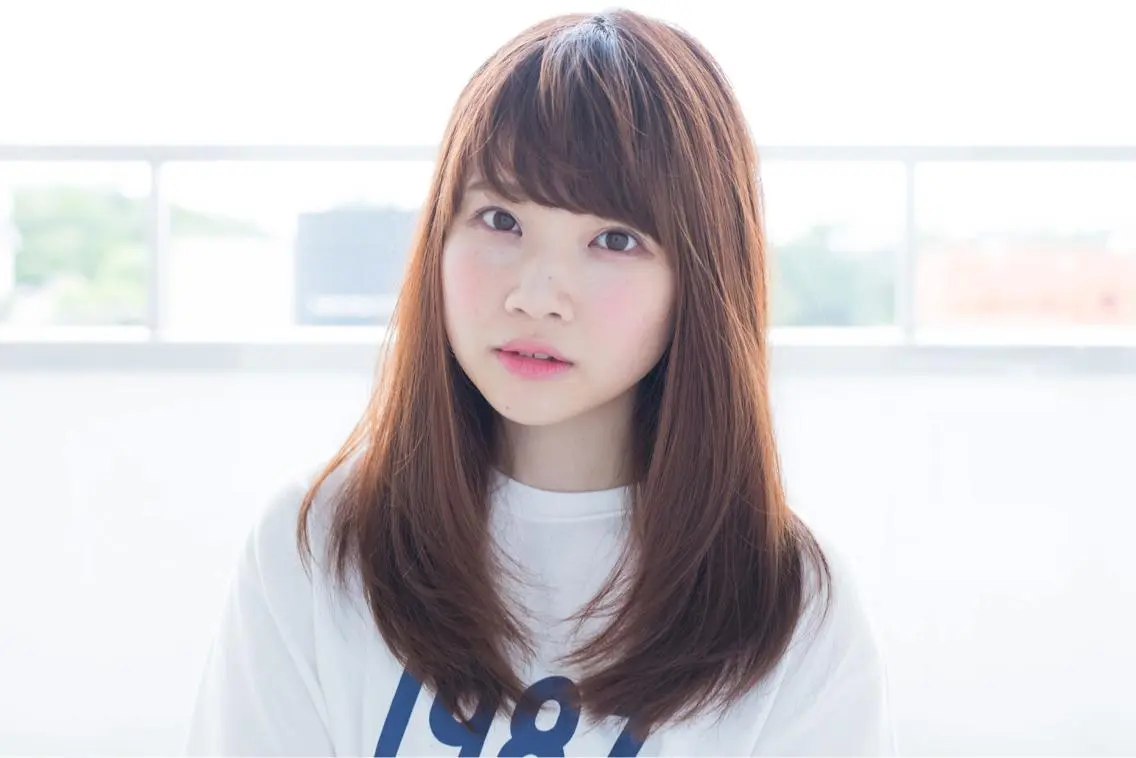 ロング カラー 透明感カラー 縮毛矯正 トリートメント 小野 和摩のヘアスタイル