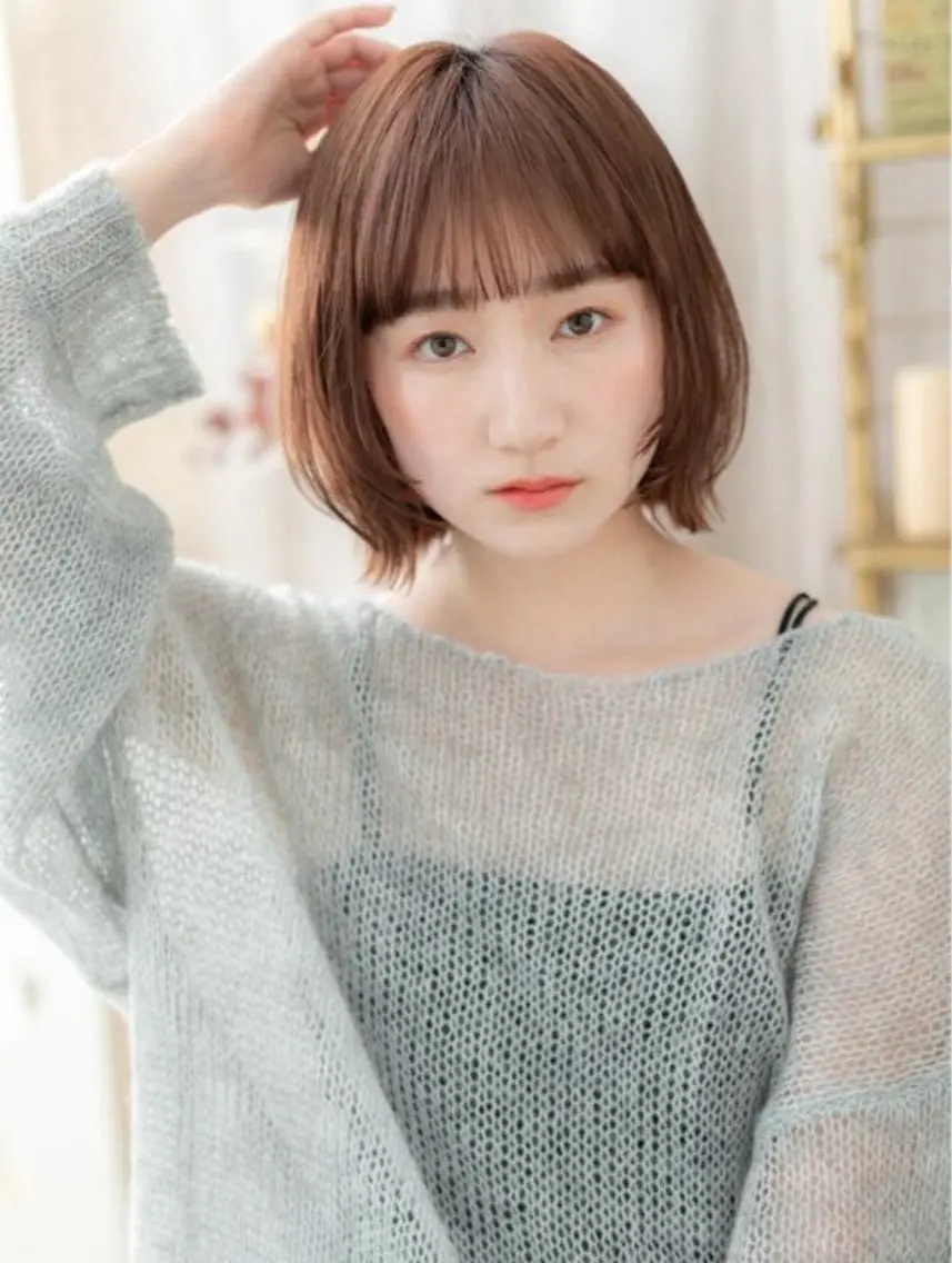 ミディアム カラー ヘアカラー 艶髪カラー🤍ྀི 強矢　美紗希🩷ྀིのヘアスタイル