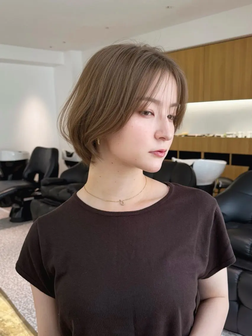 ショート ショートボブ ボブ ショートヘア カット ヘアカラー トリートメント KAWAI KOHEIのヘアスタイル