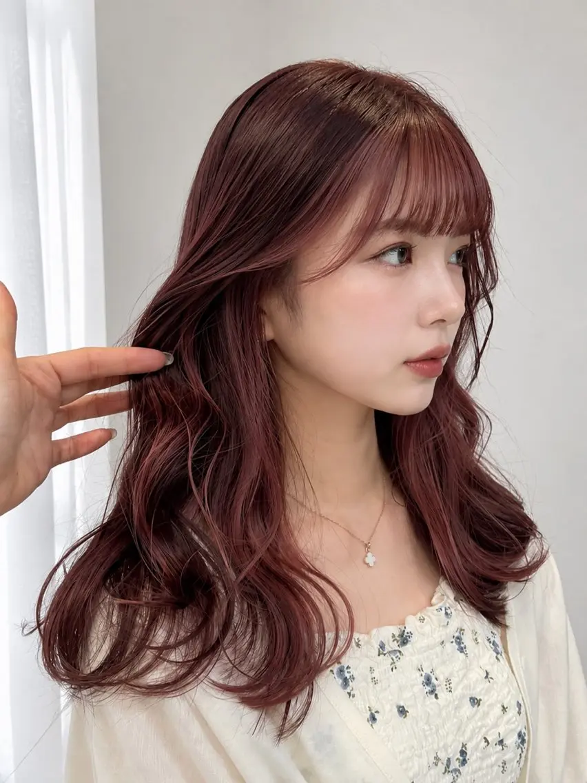 ロング カラー ヘアカラー トリートメント 透明感カラー/ 小顔レイヤー/ミヅキのヘアスタイル