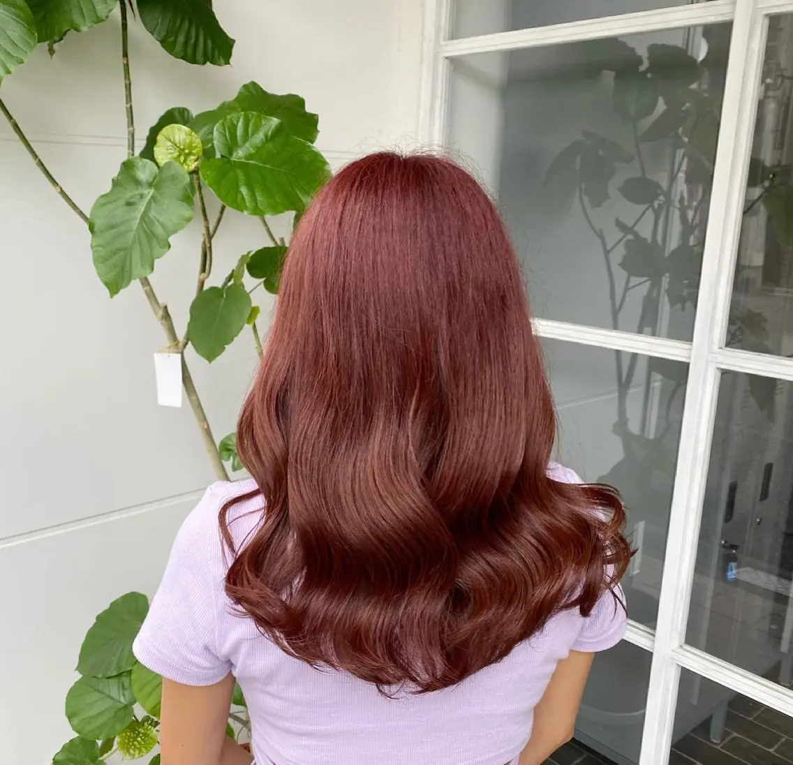 ロング ヘアカラー たなか もえなのヘアスタイル