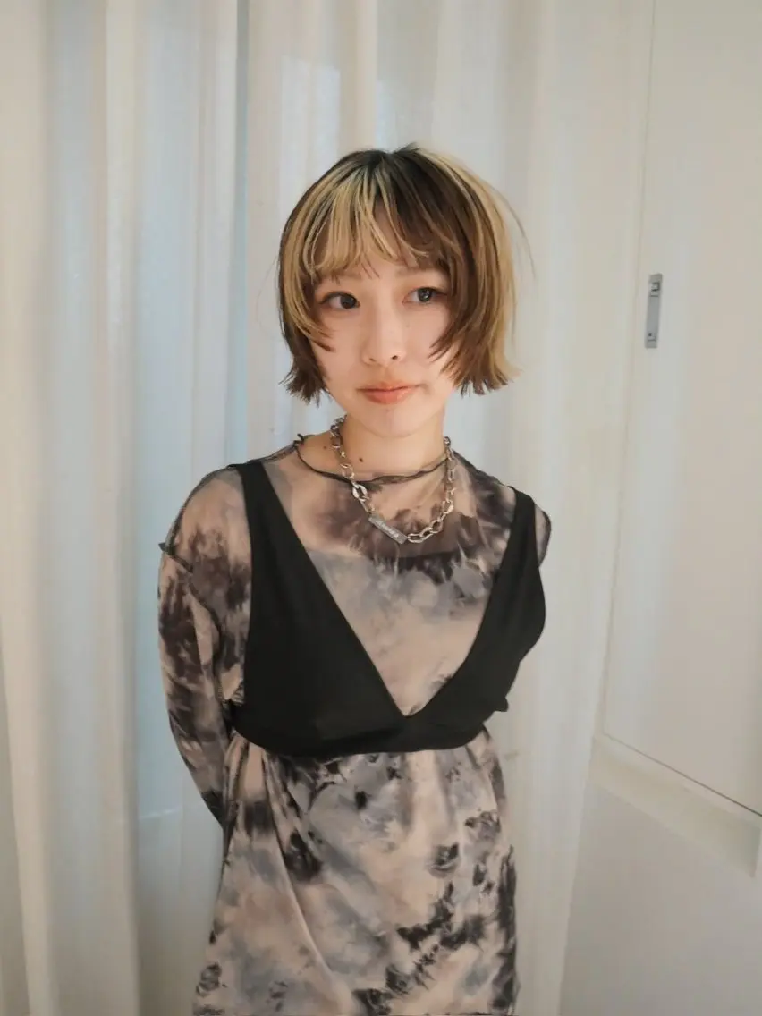 ショート チバ ユウリのヘアスタイル