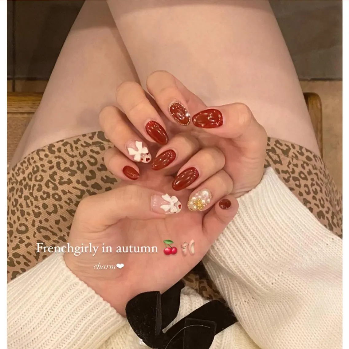 ネイル おそろいネイル nail salon charmのネイルデザイン