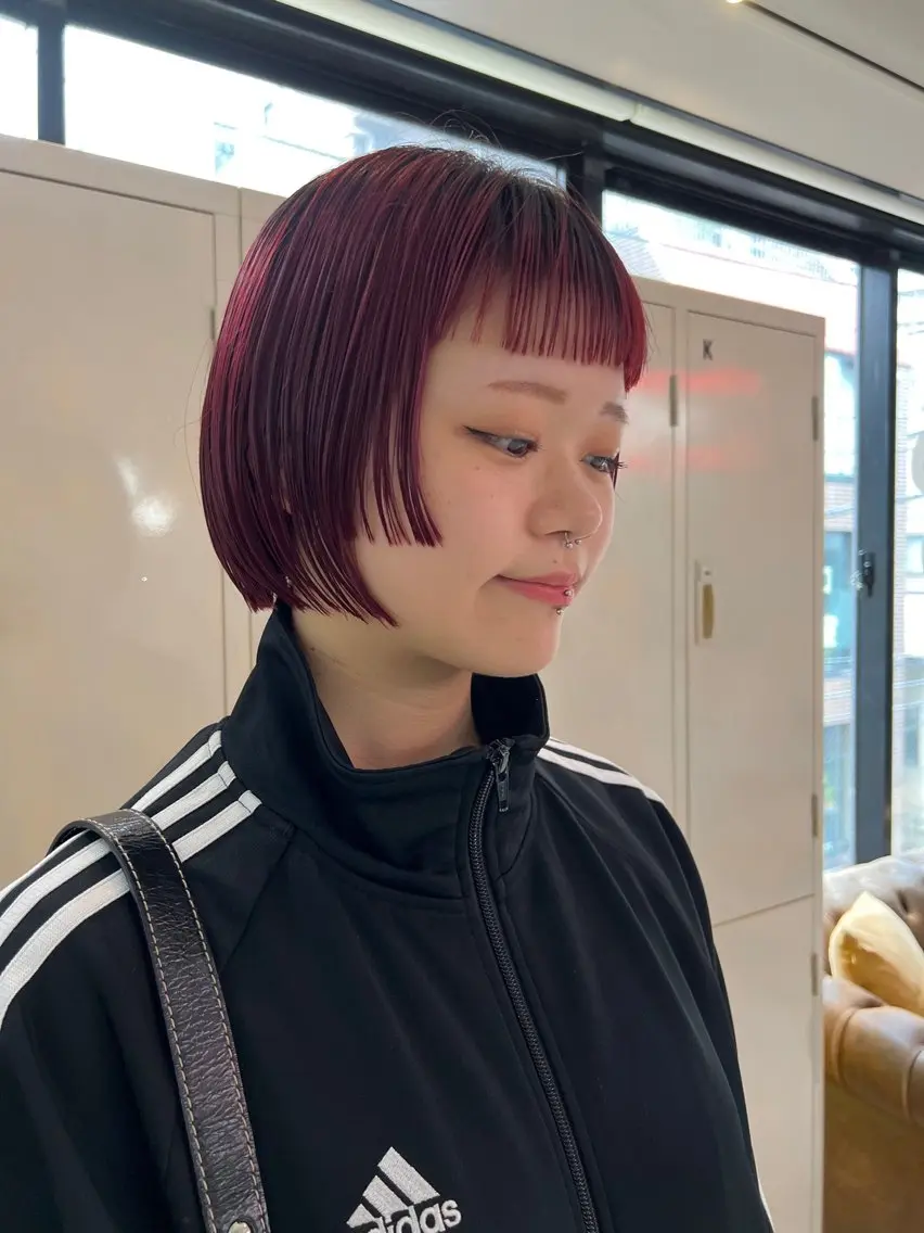 ショート カラー カット ヘアカラー トリートメント 朝が楽になるパーマ /ミリヤのヘアスタイル