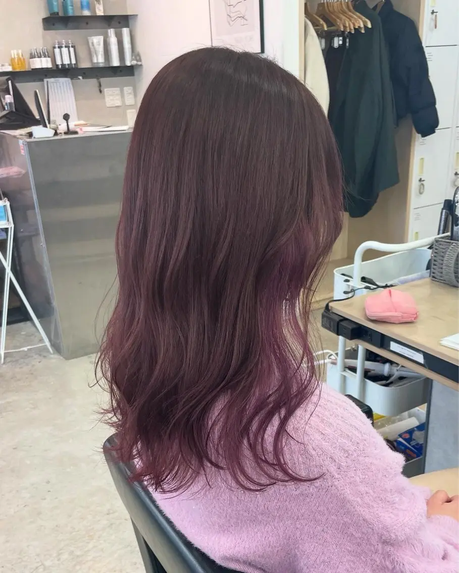 🍓暖色カラー限定🍓 カット+カラー(イルミナ・アディクシーカラー使用)+前処理トリートメント 🌈♡の写真