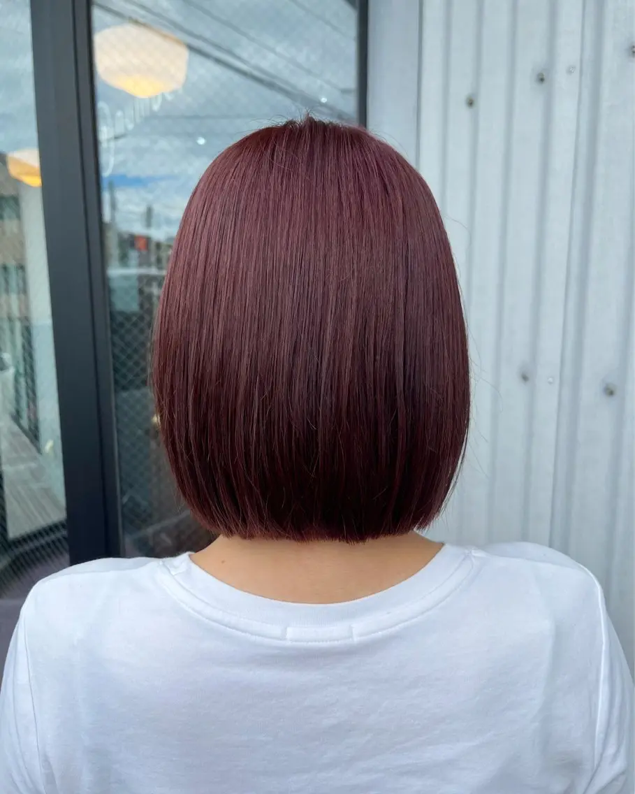 ミディアム 切りっぱなしボブ ボブ Number CHIHIROのヘアスタイル