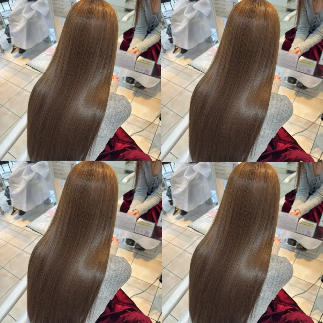 ロング カラー ヘアカラー 【髪質改善特化】 艶髪/透明感カラーのヘアスタイル