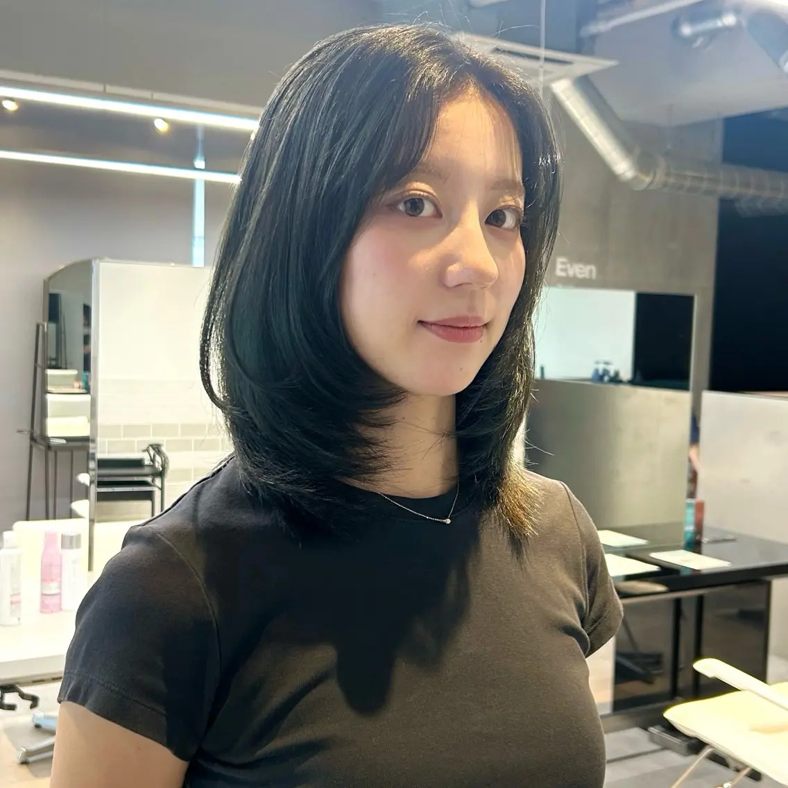 ミディアム 伸ばしかけ レイヤーカット カット ココナ./ 昭島/立川のヘアスタイル