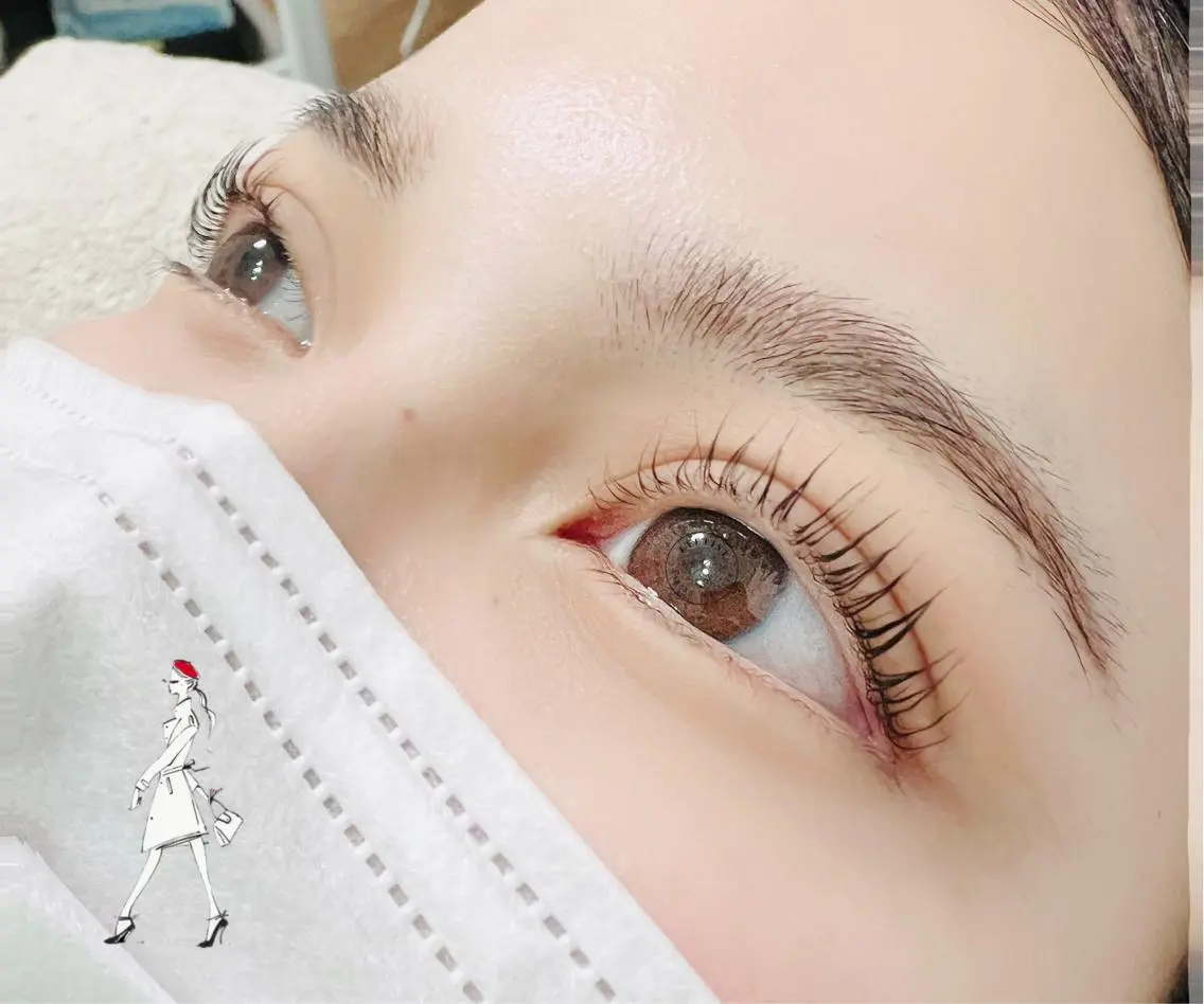マツエク・マツパ ケラチンラッシュリフト バインドロック Cカール キュート フラットラッシュ マツパ eyelash presh yukaのマツエク・マツパデザイン