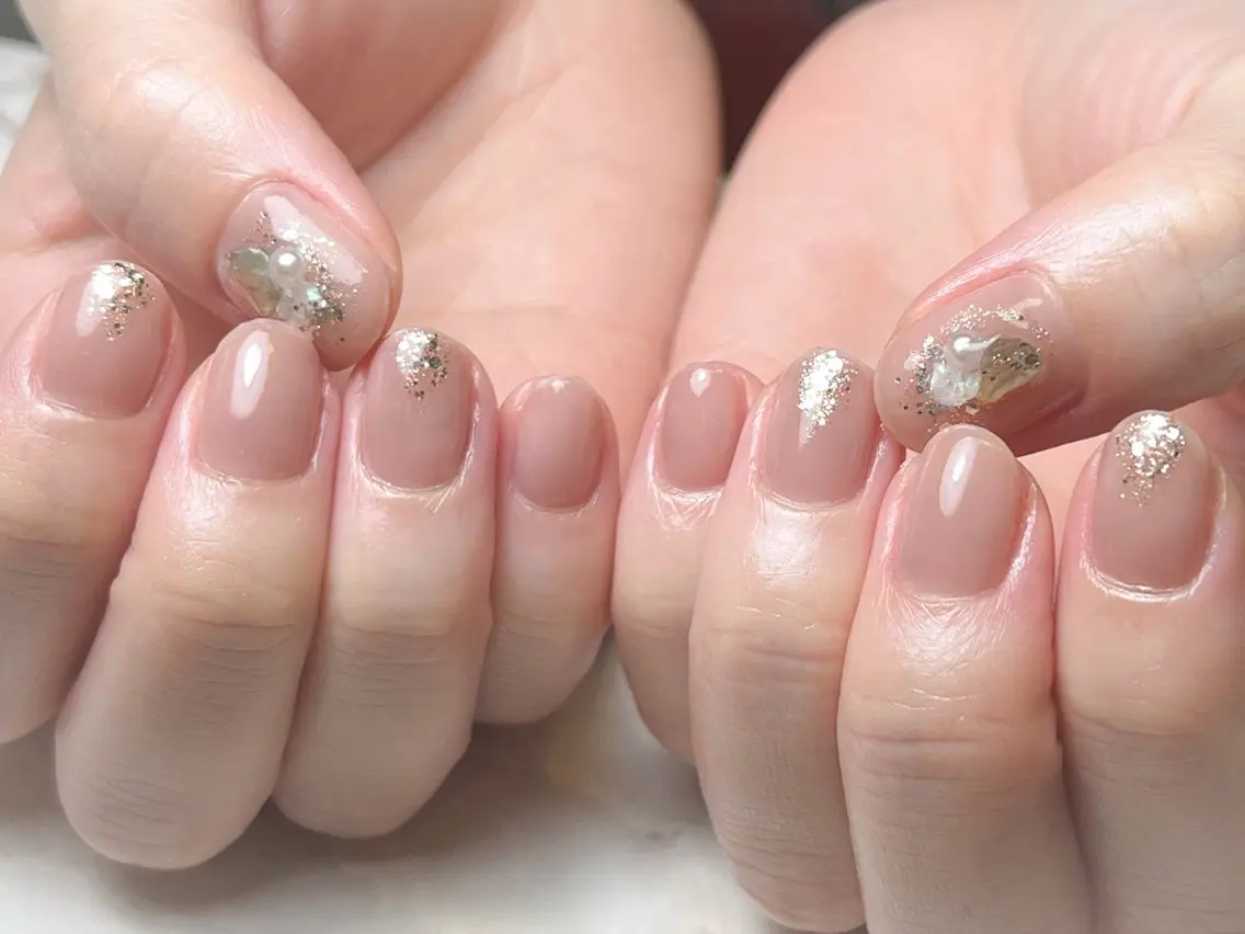 ネイル シンプルネイル gemme 𓂃 yuiのマツエク・マツパデザイン