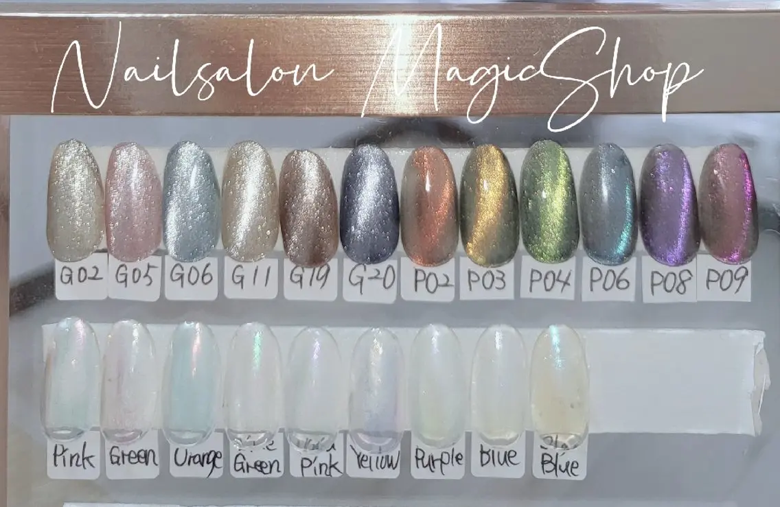 ネイル クリアネイル マグネットネイル ミラーネイル ハンドネイル Nailsalon MagicShopのネイルデザイン