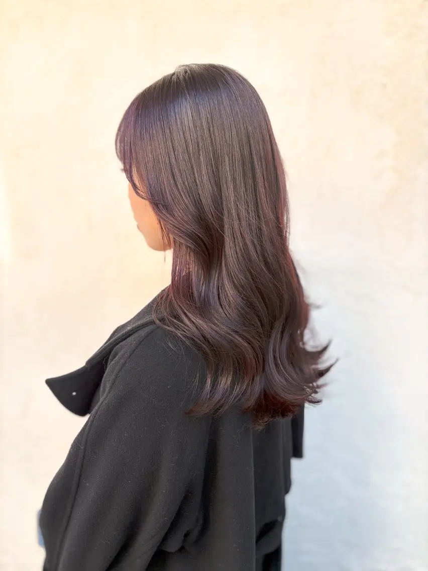 セミロング カラー ヘアアレンジ カット ヘアカラー トリートメント ヘアセット ブリーチなし透け感/ マンツーマン/Ryoのヘアスタイル
