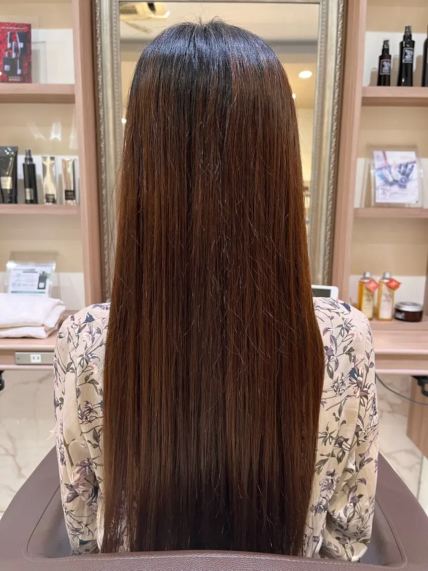 ロング パーマ 透明感/さらツヤ髪/ 💎Tomoya💎のヘアスタイル