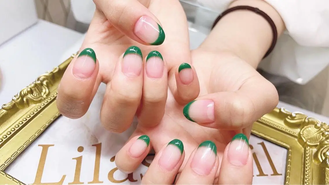 ネイル フレンチネイル ジェルネイル ハードジェル ロングネイル パステルネイル Lilas Nailのネイルデザイン