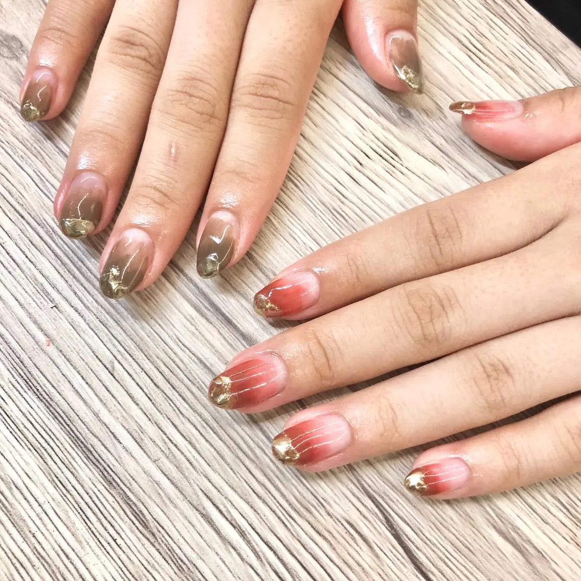 ネイル ニュアンスネイル 🎀AYAKO 🎀中韓ネイルのネイルデザイン
