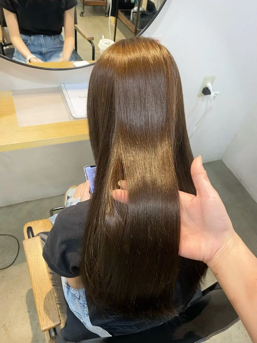 ロング カラー カット ヘアカラー 縮毛矯正 lolonois梅田 rami🎀のヘアスタイル