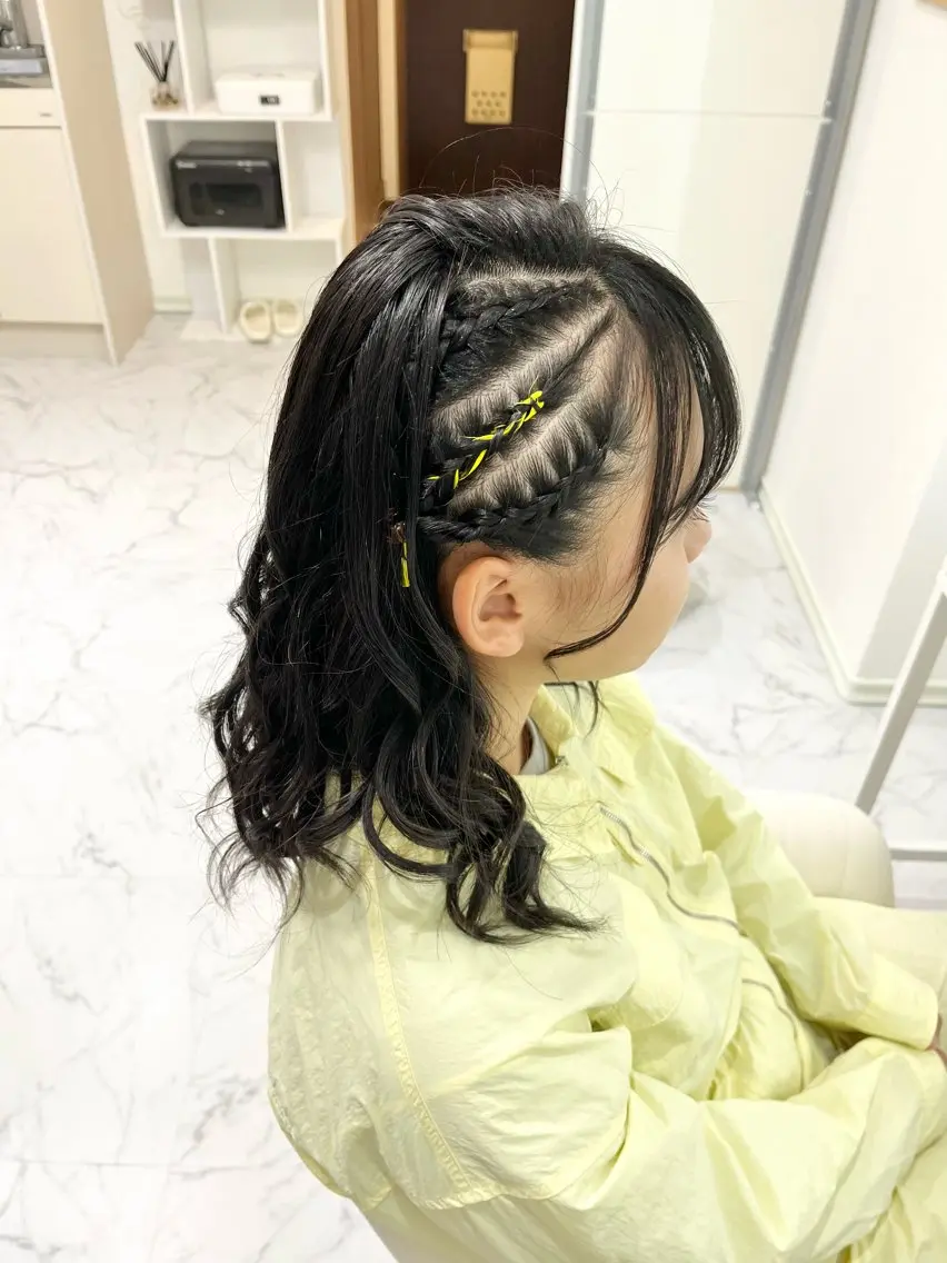 セミロング ヘアアレンジ ヘアセット専門店 Rのヘアスタイル
