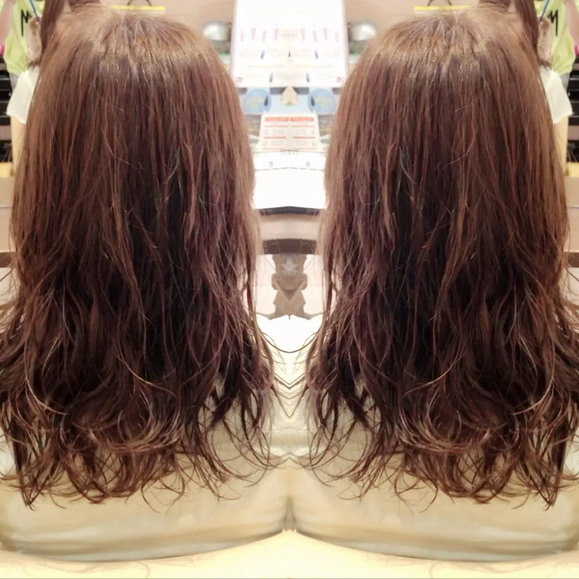 ロング パーマ 髪質改善ストレート ⚡️下ノ村柊斗⚡️のヘアスタイル
