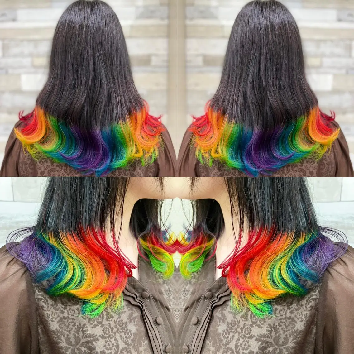 セミロング カラー ヘアカラー トリートメント ✨️眉毛、派手髪、 ハイトーンShinの眉毛・アイブロウイメージ