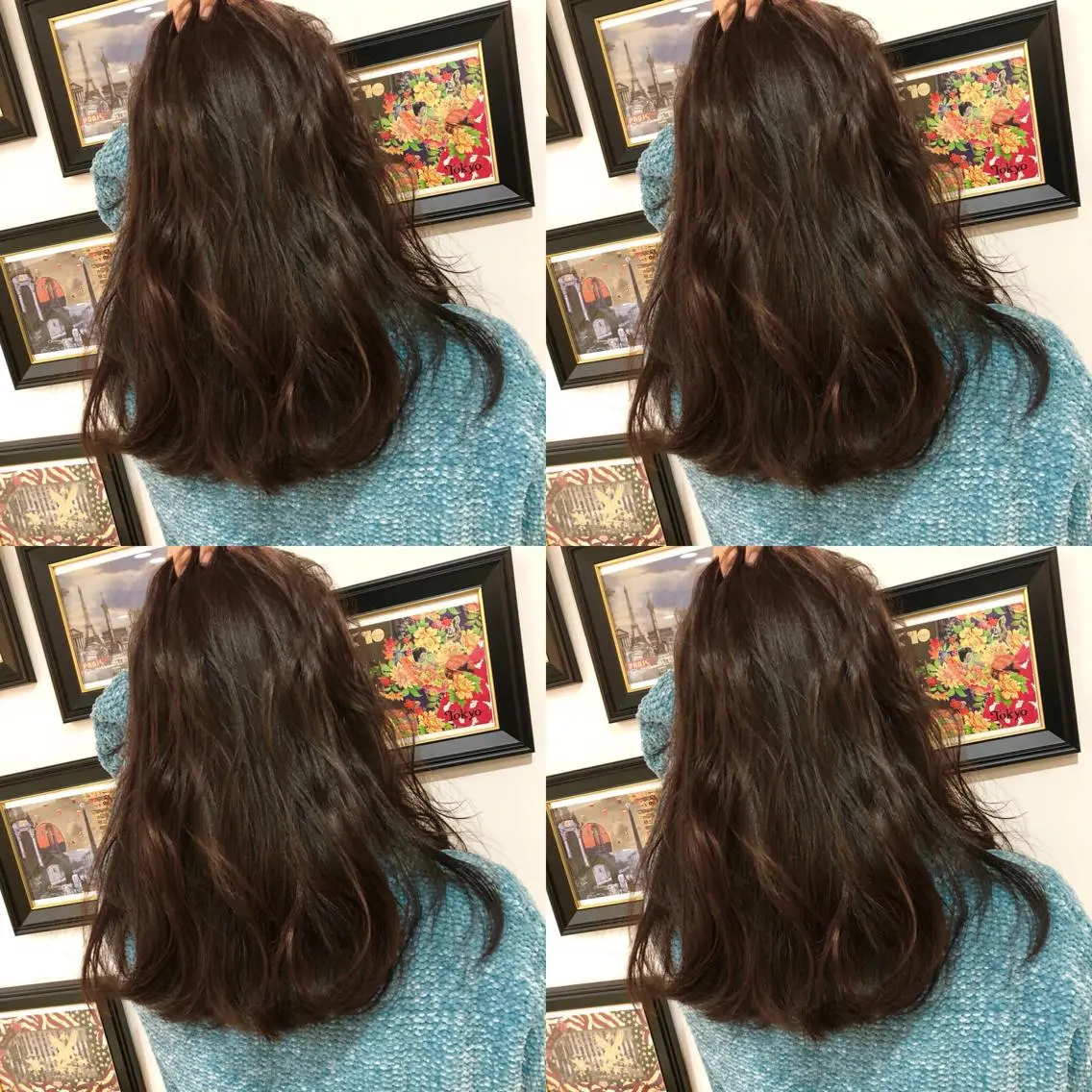 セミロング カラー M IIのヘアスタイル