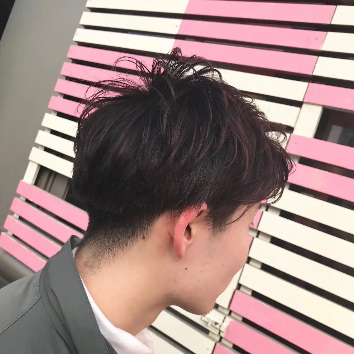 ショート カラー パーマ メンズ カット Vir by browのヘアスタイル