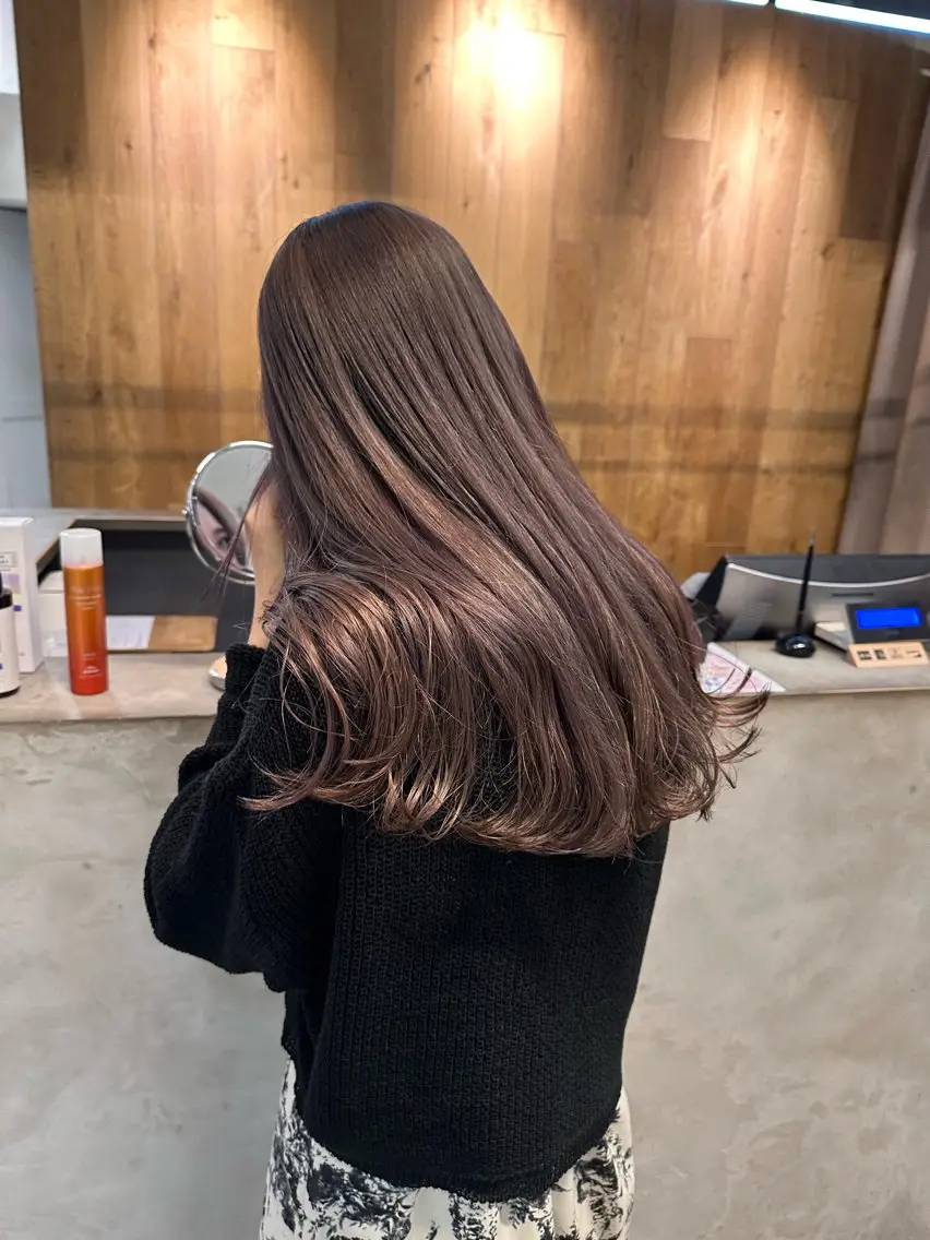 ロング カラー REINA☁️透明感 カラー/ぷつっと♡のヘアスタイル